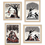 Indian Mythology Wall Art Frame Set of 4