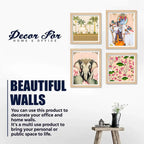 Indian Pichwai Wall Art Frame Set of 4