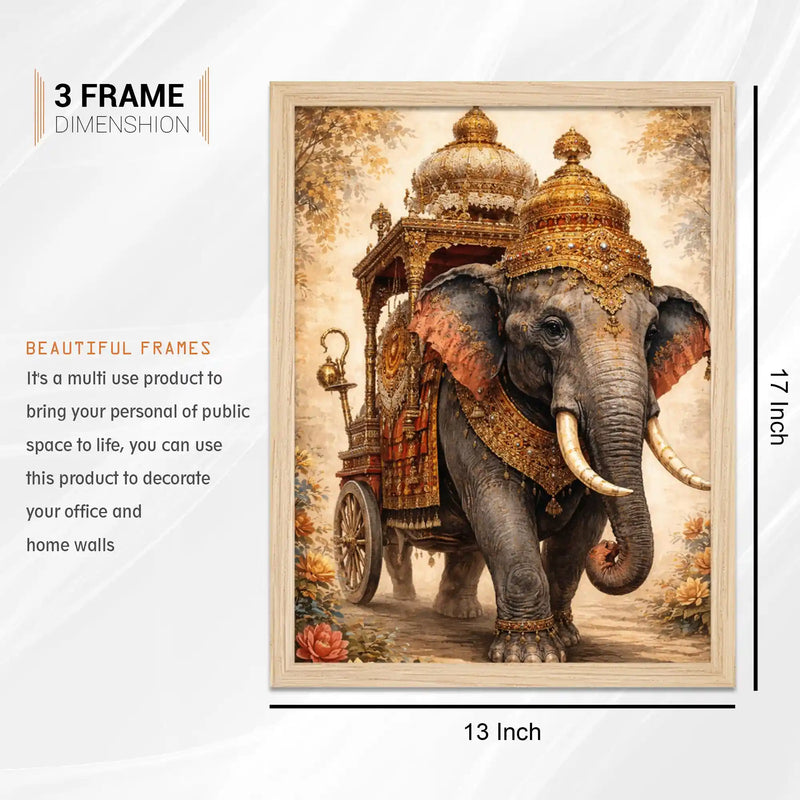 Indian Royal Decor Wall Art Frame Set of 6