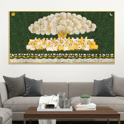 indian-sacred-cow-pichwai-canvas-painting-gau-mata-art