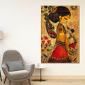 indian-traditional-girl-canvas-wall-painting
