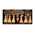 Indian Traditional Krishna Raas Leela Pichwai Wall Painting