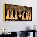 Indian Traditional Krishna Raas Leela Pichwai Wall Painting
