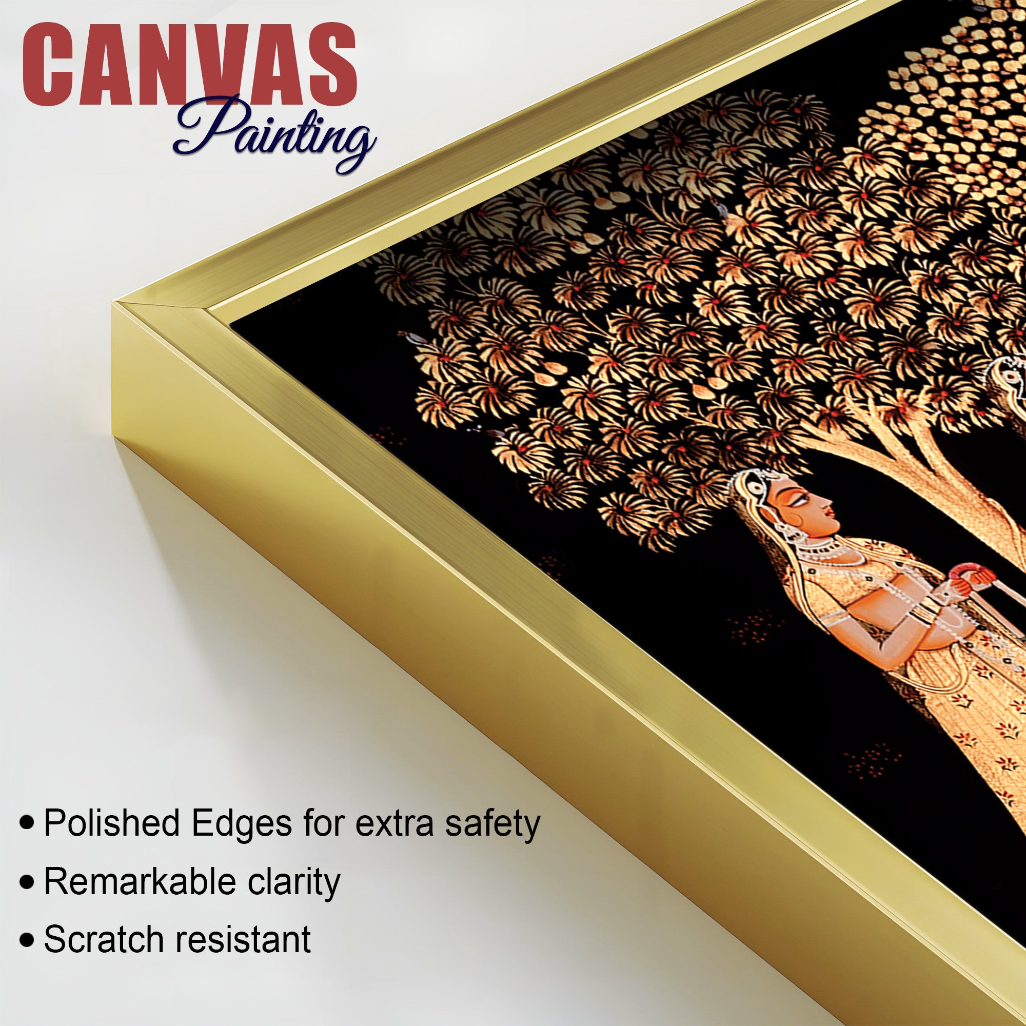 Indian Traditional Krishna Raas Leela Pichwai Wall Painting