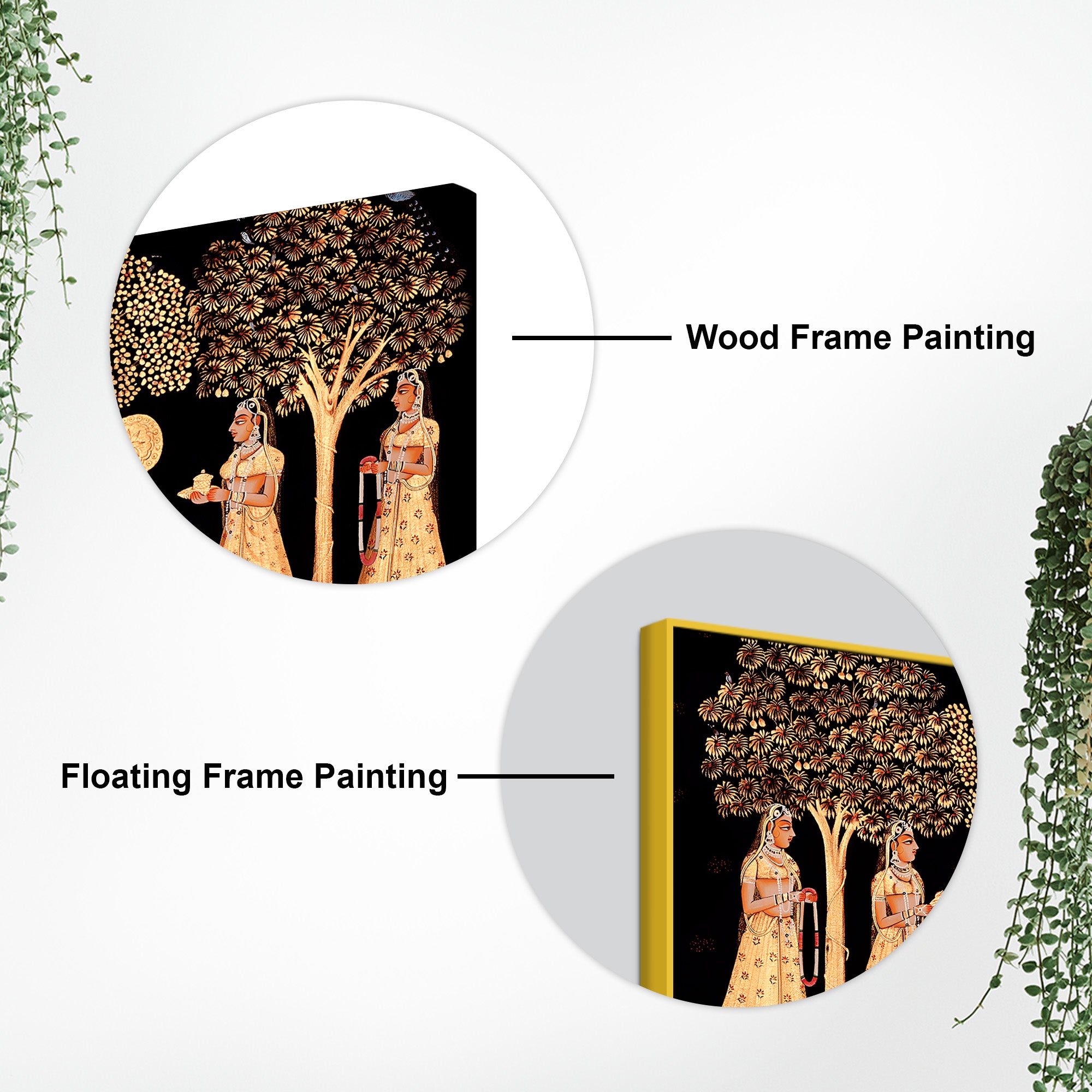 Indian Traditional Krishna Raas Leela Pichwai Wall Painting