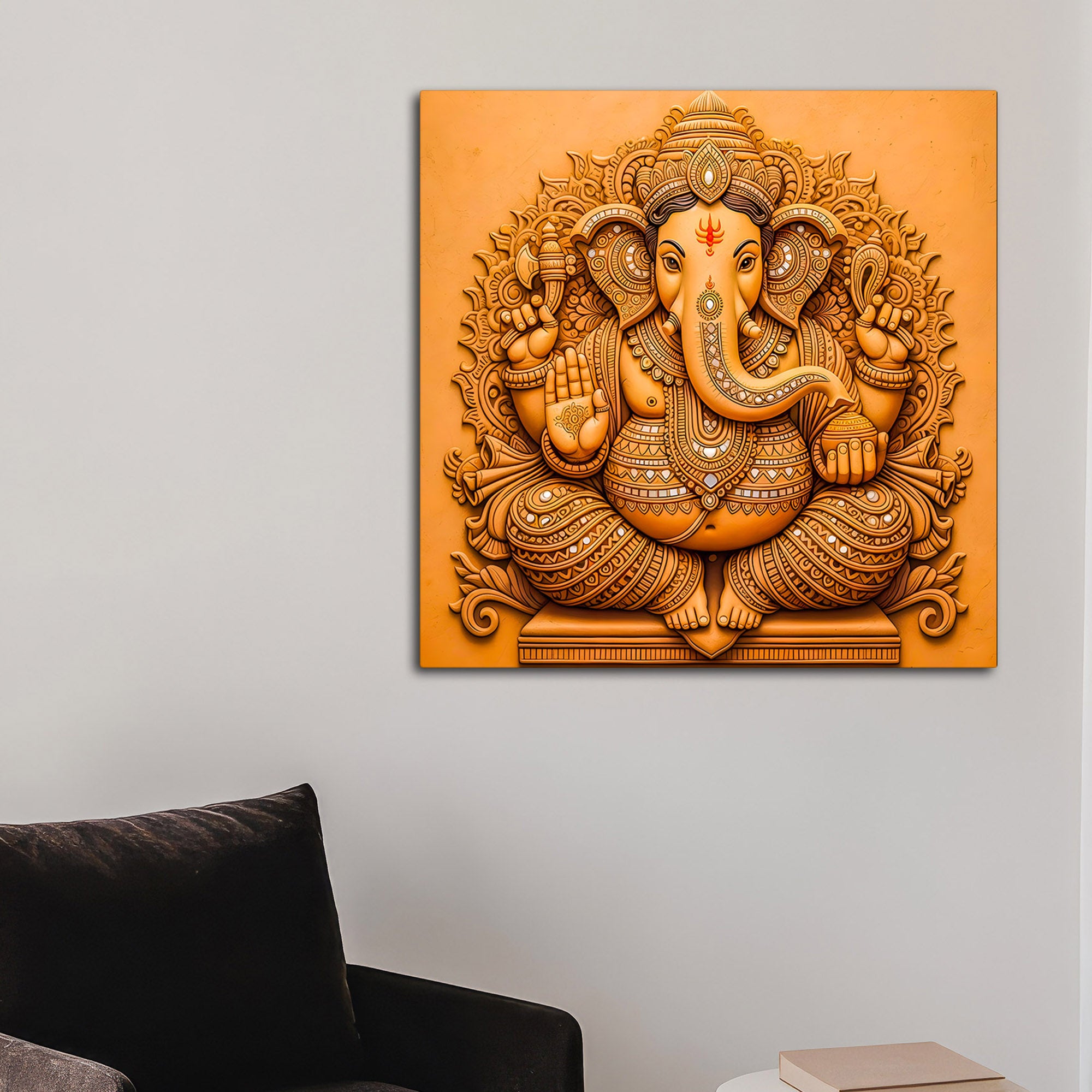 Indian Traditional Lord Ganesha Wall Painting