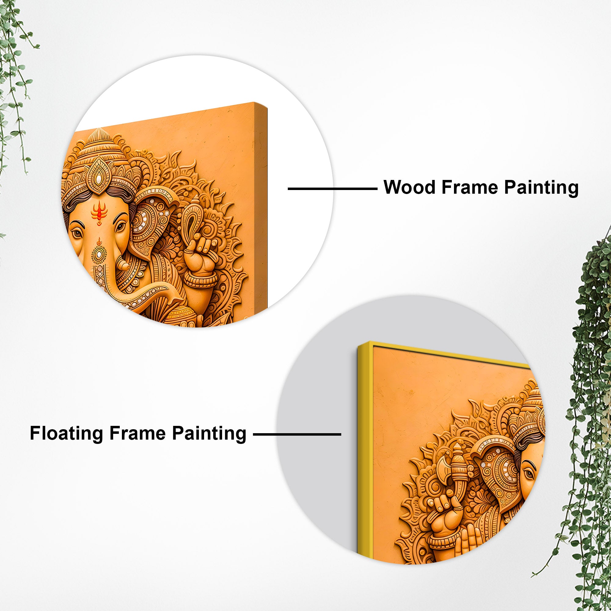 Indian Traditional Lord Ganesha Wall Painting