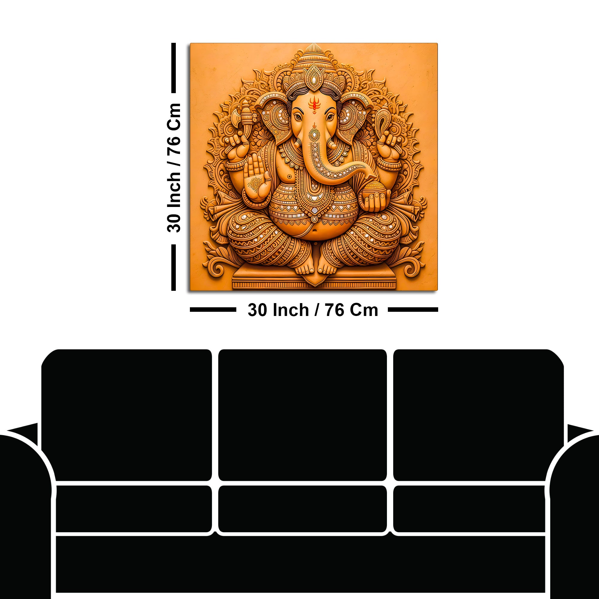 Indian Traditional Lord Ganesha Wall Painting