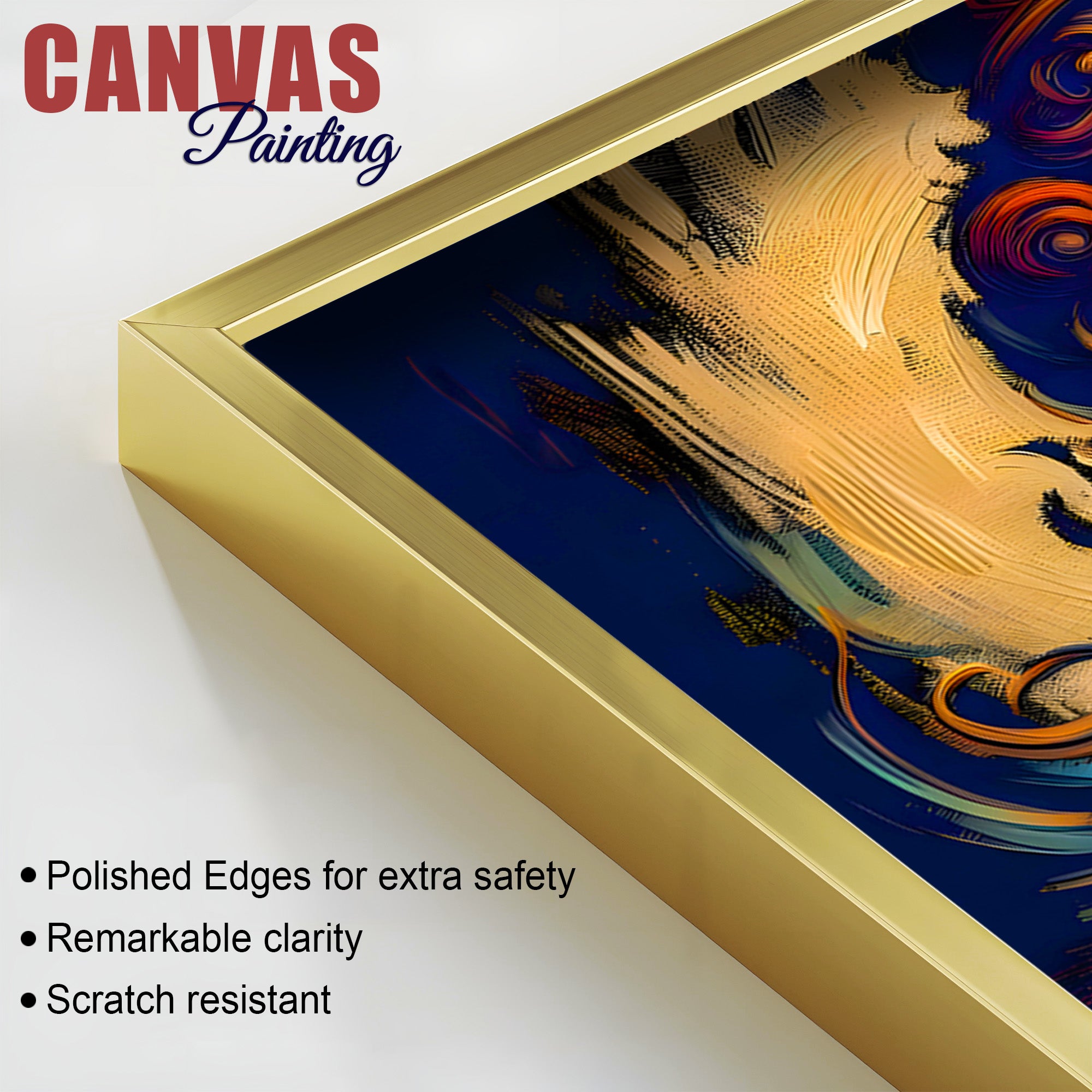 Indian Traditional Lord Shri Krishna Canvas Wall Painting for Home