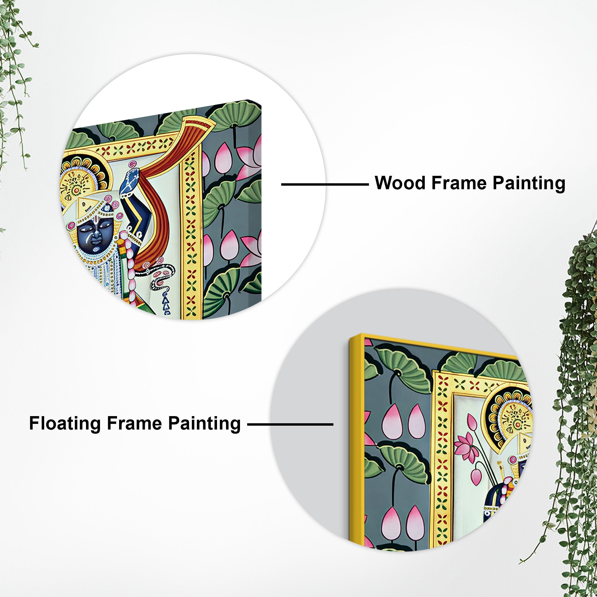 Indian Traditional Shrinathji Pichwai Canvas Painting |Temple Décor