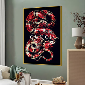 Indulgence Of Gucci Cotton Canvas Wall Painting