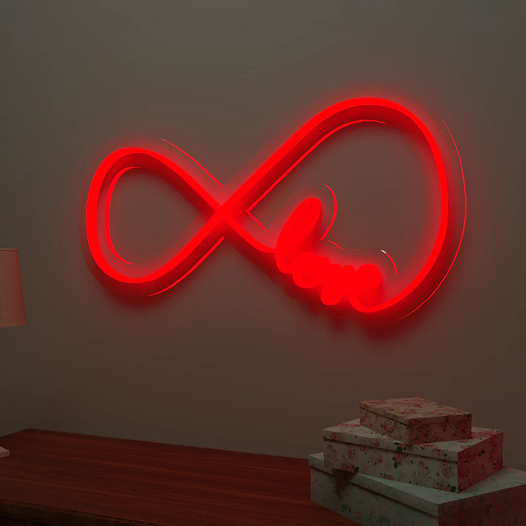 Infinity Love Design Neon LED Light