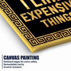 Inspirational Success Quote Wall Art | Premium Black & Gold Home Décor