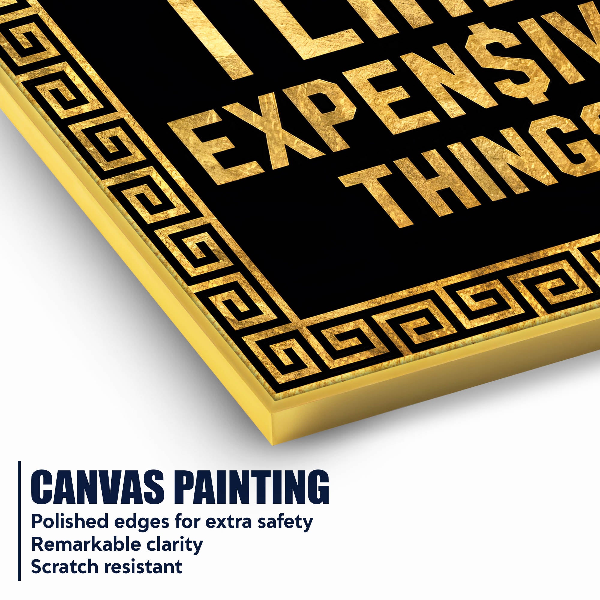 Inspirational Success Quote Wall Art | Premium Black & Gold Home Décor