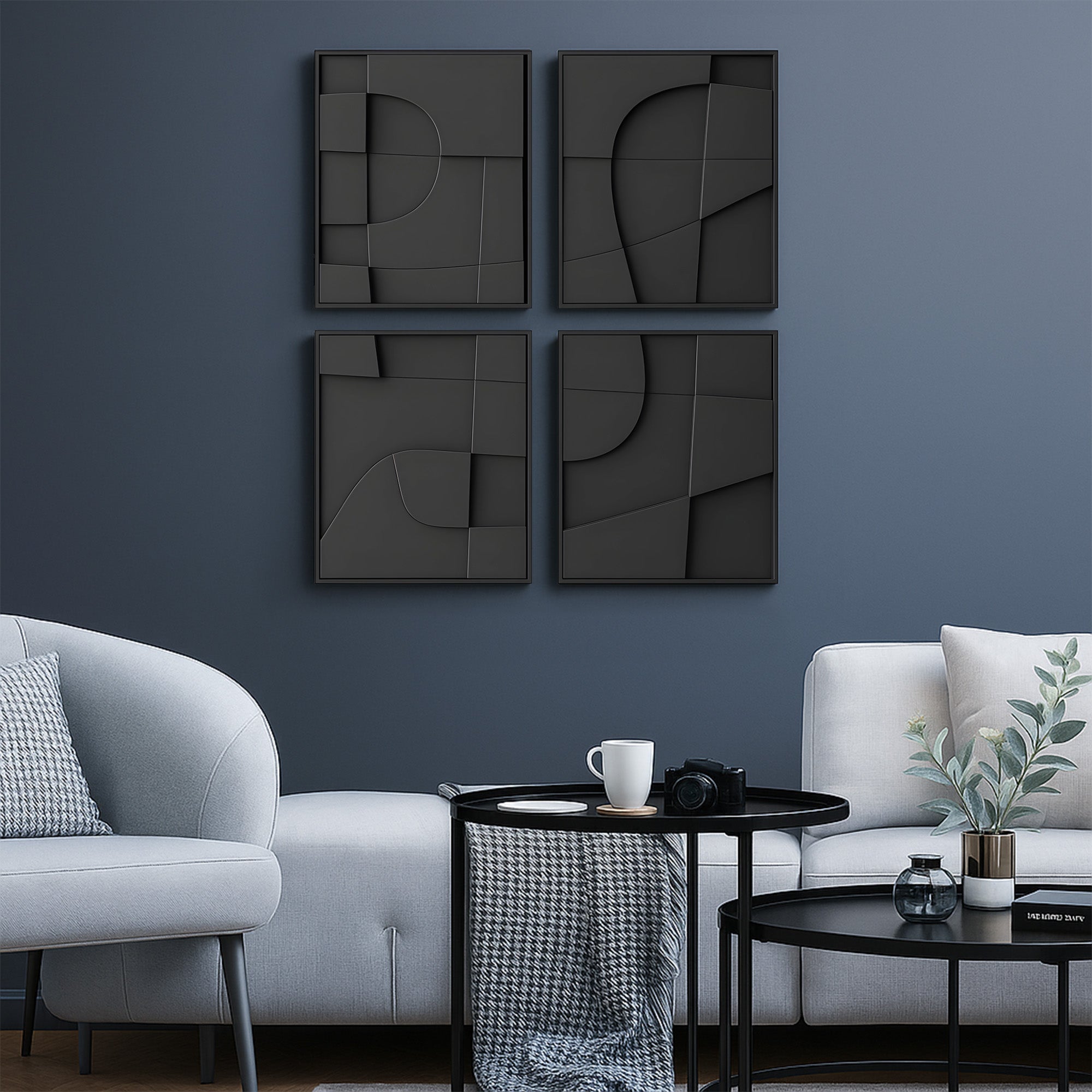 Interlocking Geometry 3D Wall Art Home Decor