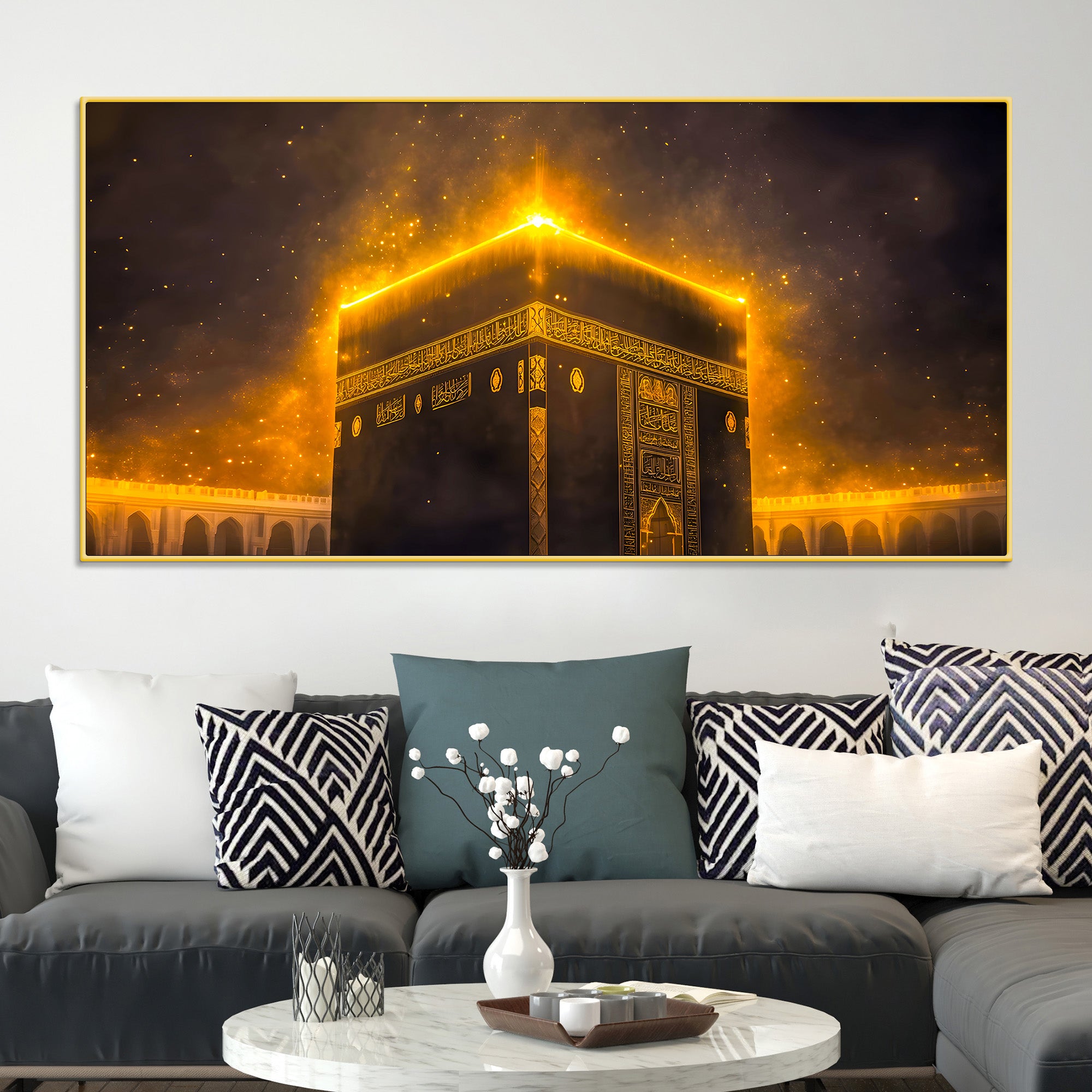 Islamic Kaaba Night Glow Wall Décor Painting