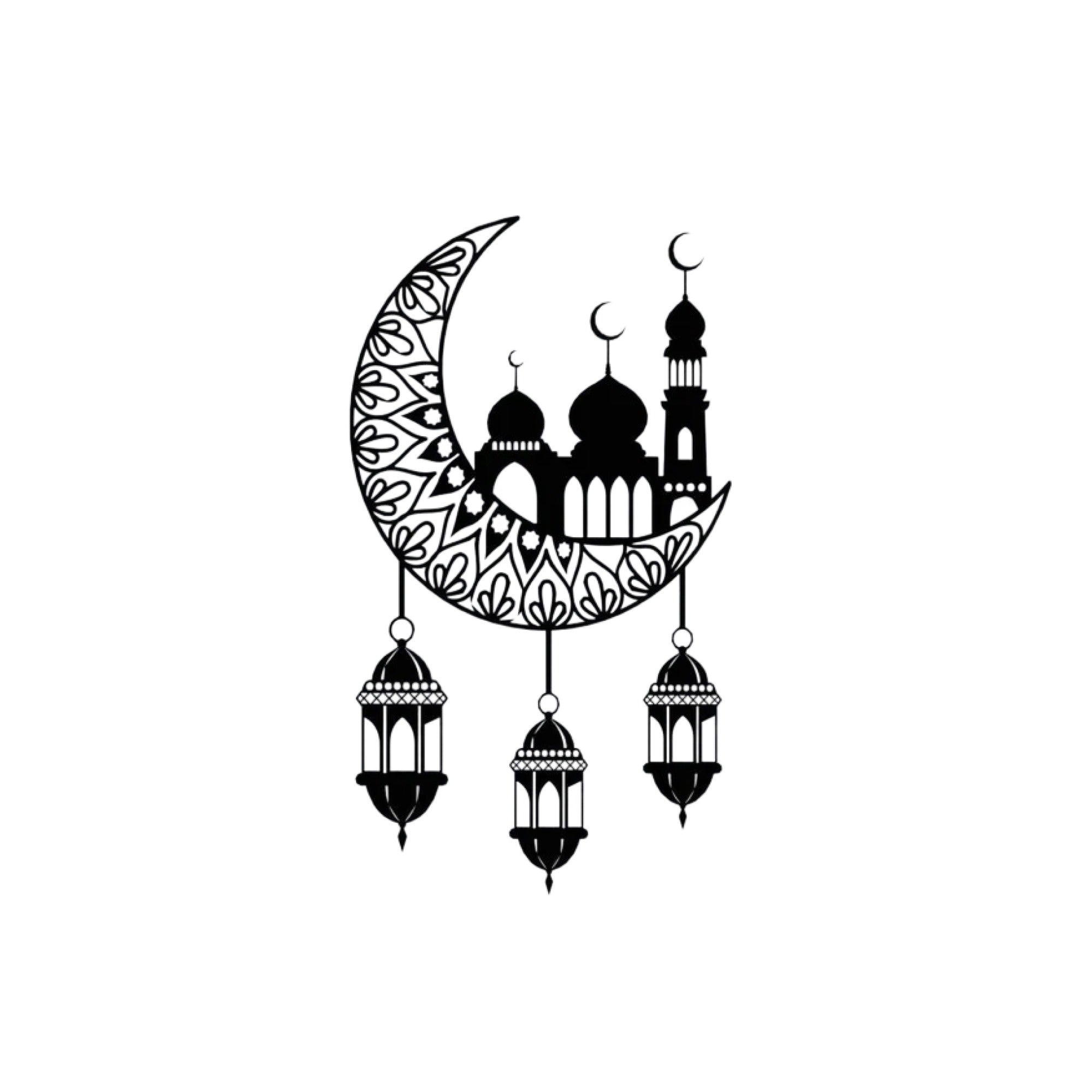 Islamic Mosque Faith and Peace Metal Art Wall Decor