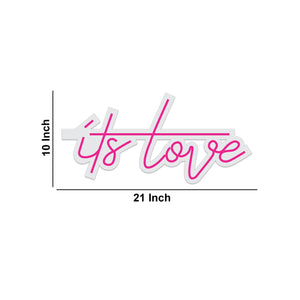 Its Love Couple Text Neon Sign LED Light