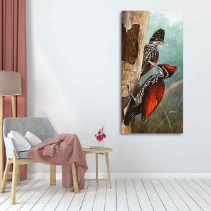 Ivory Billed Woodpecker Canvas Wall Painting For Hall