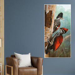 Ivory Billed Woodpecker Canvas Wall Painting For Hall