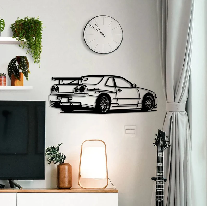  jdm-sports-car-metal-wall-hanging-for-wall-decor