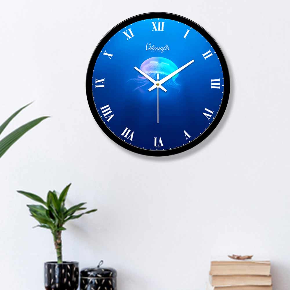 Jellyfish Designer Wall Clock for Living Room