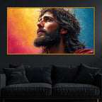 Jesus Christ Floating Frame Crystal Wall Painting