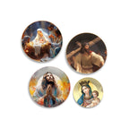 Jesus Christ Premium Wall Plates Painting Set of Four