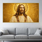 Jesus Christ Spiritual Floating Frame Crystal Wall Painting