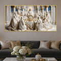 Jesus Christ with Twelve Disciples Last Supper 3D Canvas Wall Painting
