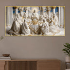 Jesus Christ with Twelve Disciples Last Supper 3D Canvas Wall Painting