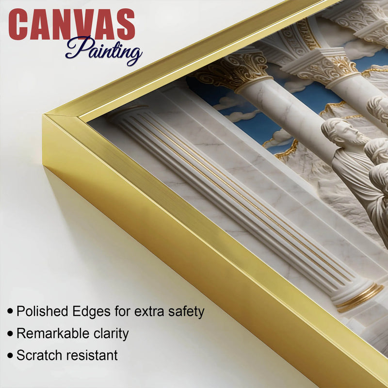 Jesus Christ with Twelve Disciples Last Supper 3D Canvas Wall Painting