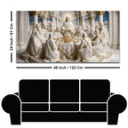 Jesus Christ with Twelve Disciples Last Supper 3D Canvas Wall Painting