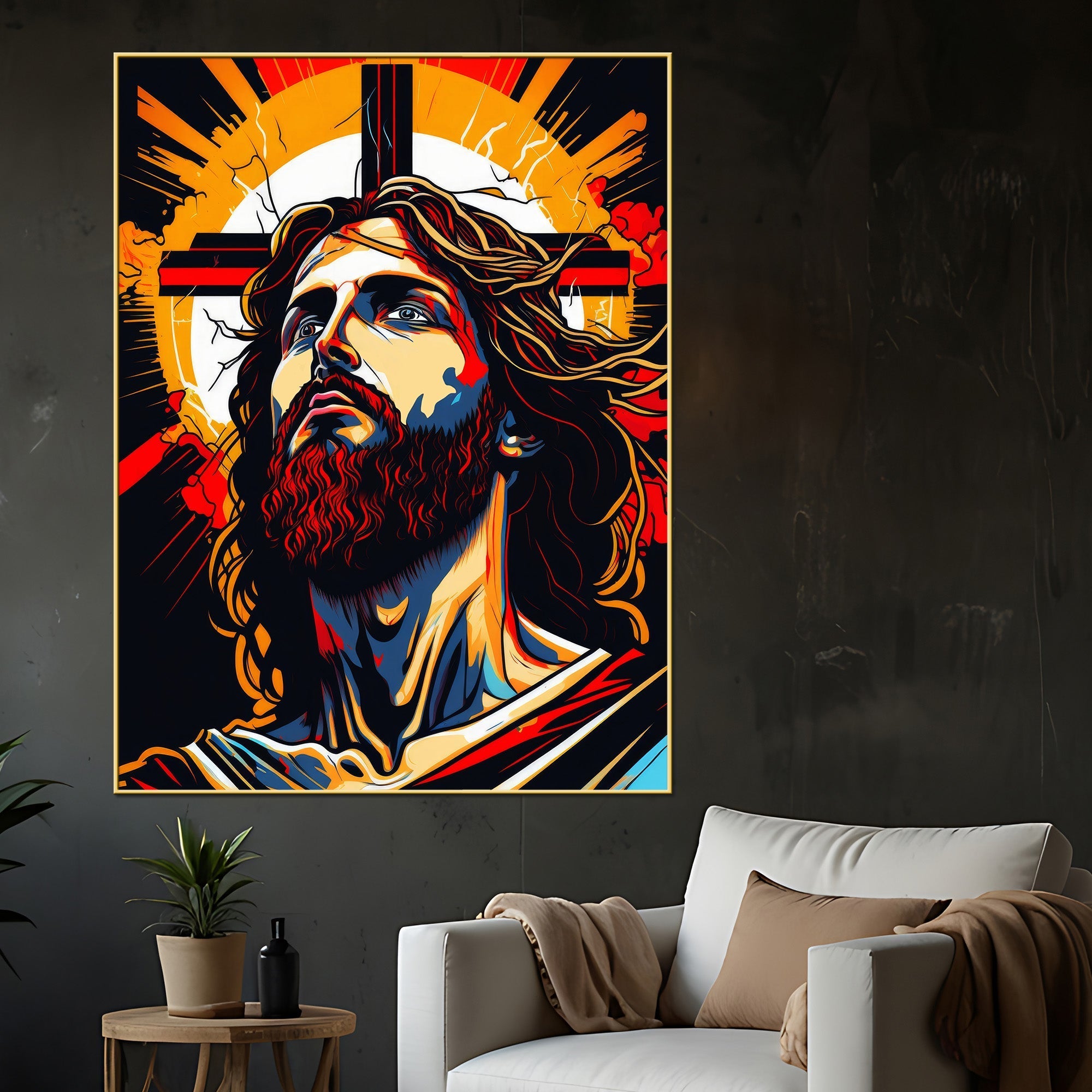 Jesus: The Redeemer Cotton Canvas Wall Painting