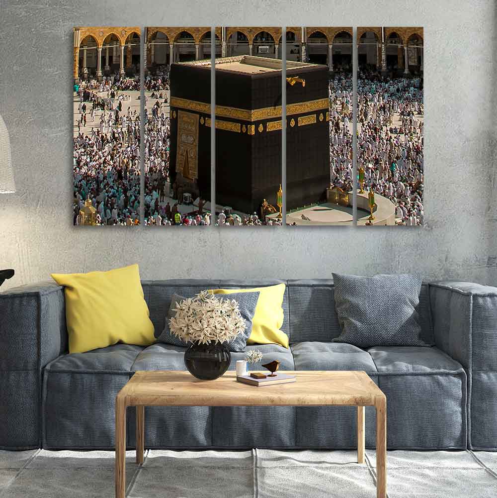 Kaaba Premium Wall Painting Set of Five