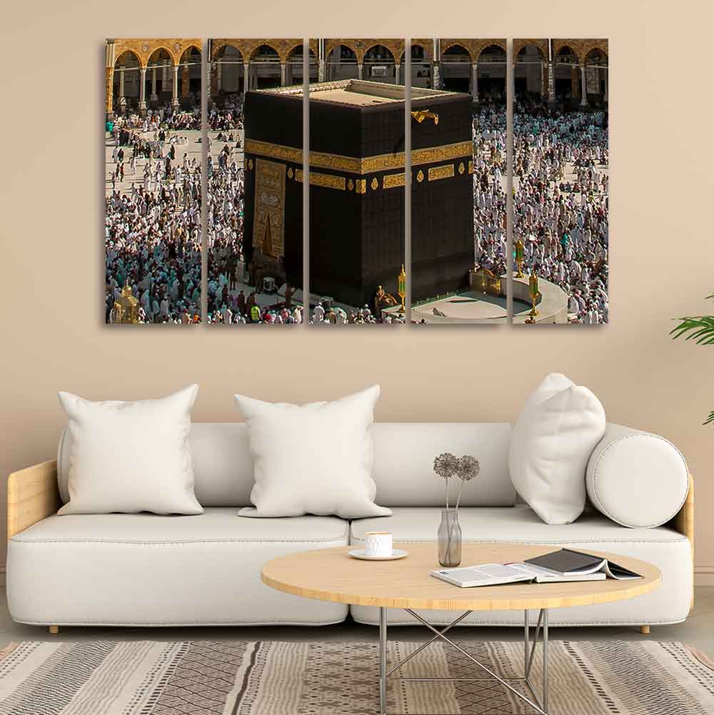 Kaaba Premium Wall Painting Set of Five