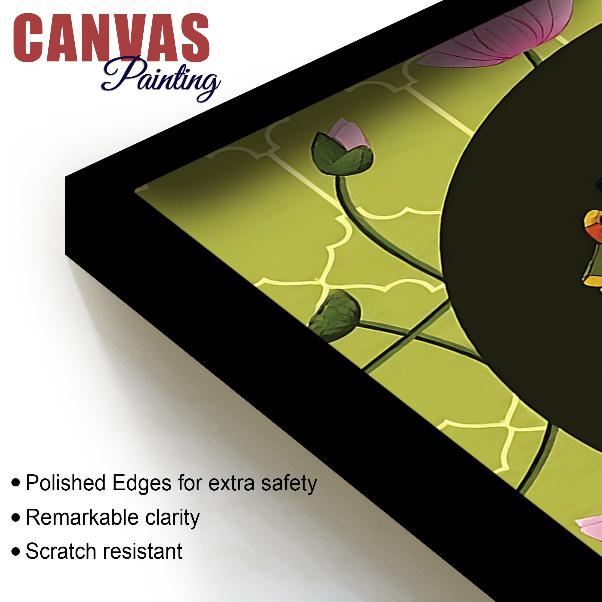 Kamdhenu Cow Calf Pichwai Painting | Spiritual Indian Wall Painting