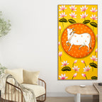 kamdhenu-cow-pichwai-canvas-painting-traditional-indian-wall-art