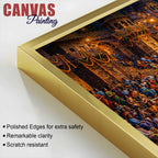 Kashi Ghat Devotional Scene Canvas Wall Art Painting for Home Decor