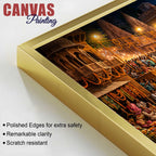 Kashi Ghat Wall Canvas Painting for Home Decor