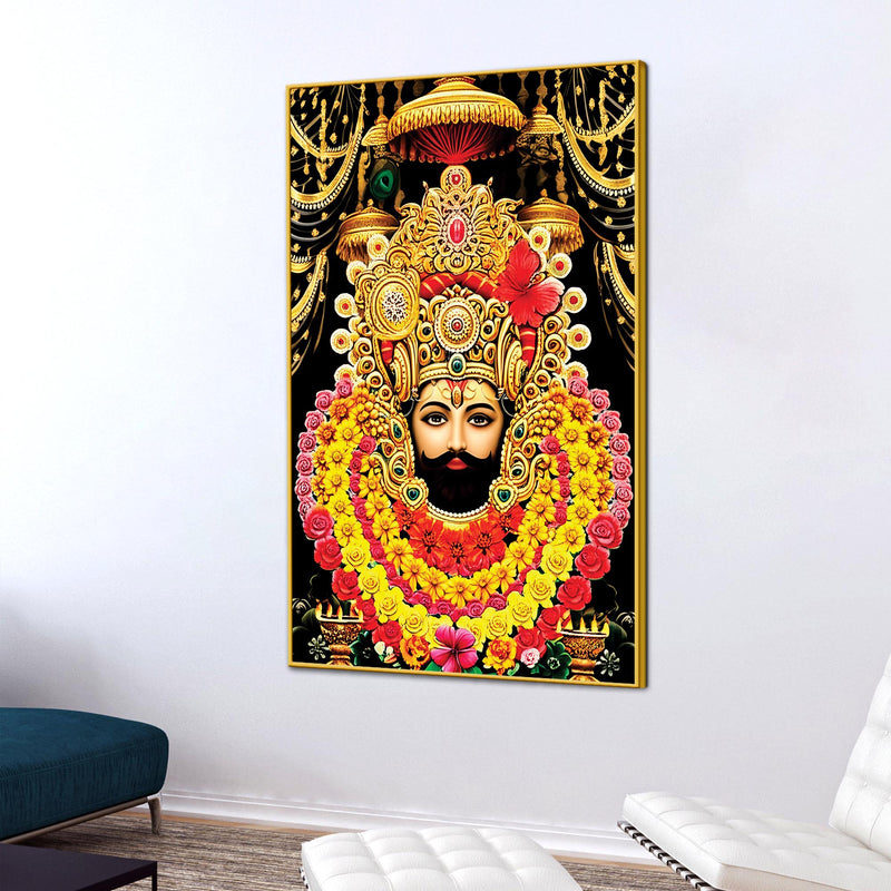 Khatu Shyam Ji Canvas Painting | Indian Religious Wall Art
