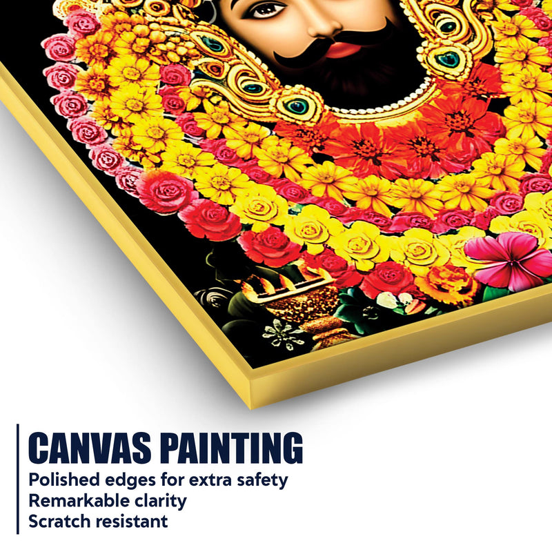 Khatu Shyam Ji Canvas Painting | Indian Religious Wall Art