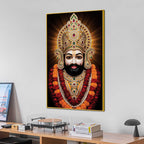 Khatu Shyam Ji Sacred Devotional Canvas Wall Painting | Spiritual Home Decor