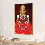 Khatu Shyam Ji Traditional Canvas Painting | Mandir Wall Décor