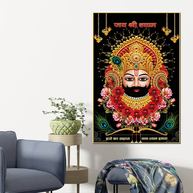 khatu-shyam-ji-traditional-canvas-painting-pooja-room-wall-art