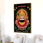 Khatu Shyam Ji Traditional Canvas Painting | Pooja Room Wall Art