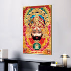 Khatu Shyam Ji Traditional Devotional Canvas Wall Painting | Hindu Wall Art