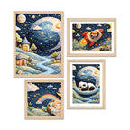Kids Fantasy Wall Frame Set of Four