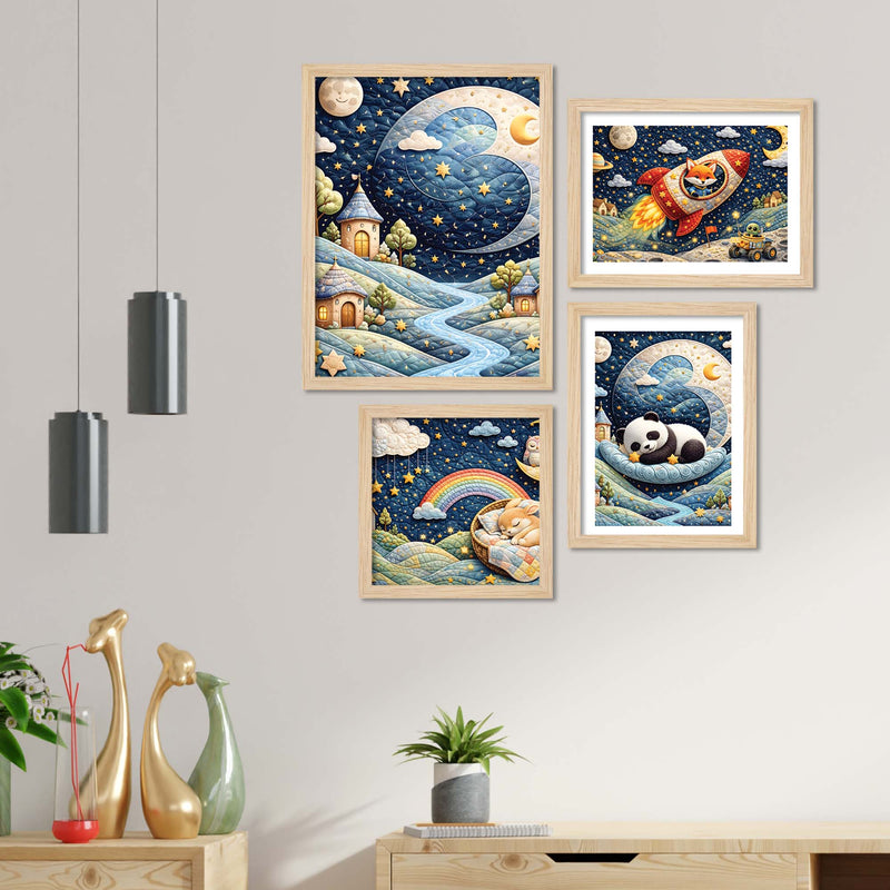Kids Fantasy Wall Frame Set of Four
