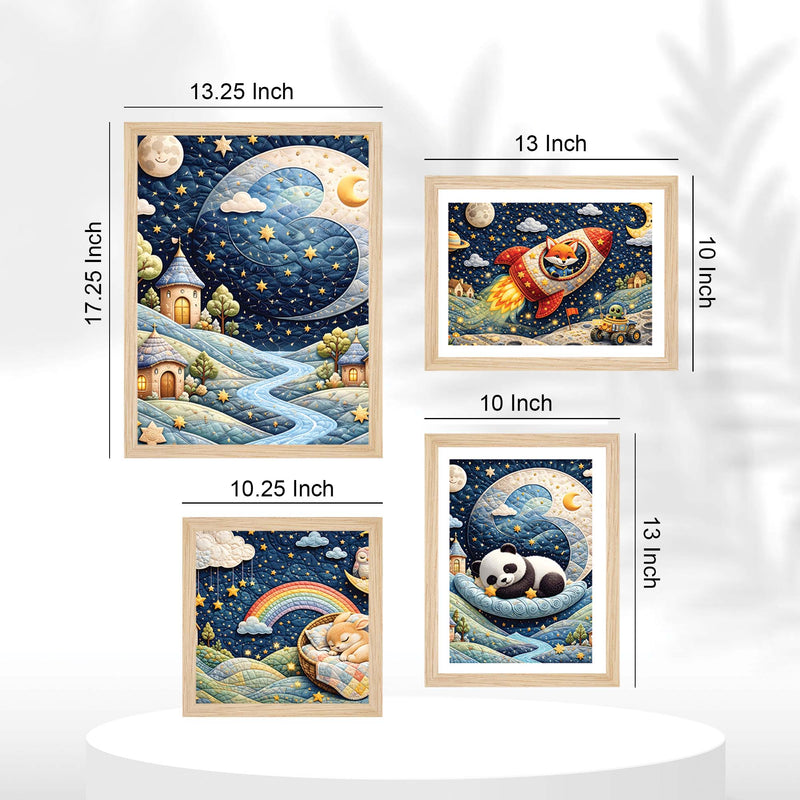 Kids Fantasy Wall Frame Set of Four